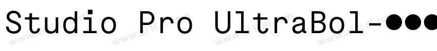 Studio Pro UltraBol字体转换